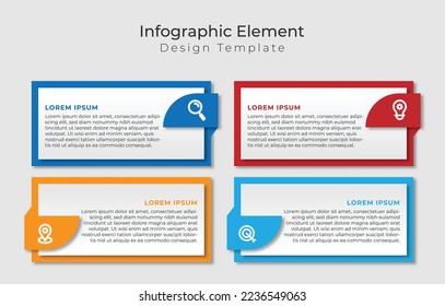 Four Choice Plan Slide Infogrpahic Design Template