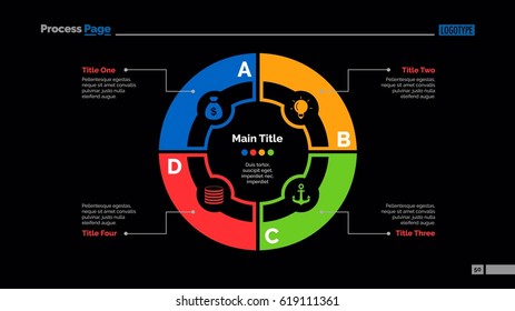 Four Circle Elements Slide Template