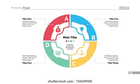 Four Circle Elements Slide Template