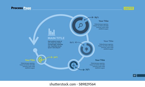 Four Circles Comparison Slide Template