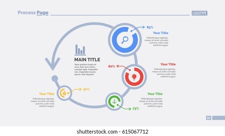 Four Circles Comparison Slide Template