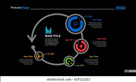 Four Circles Comparison Slide Template