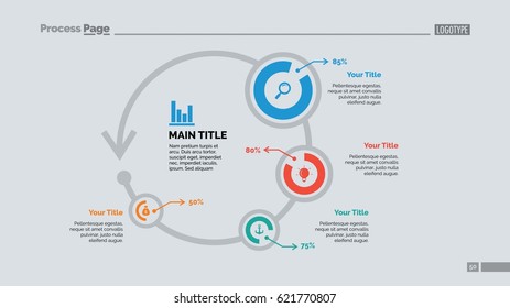 Four Circles Comparison Slide Template