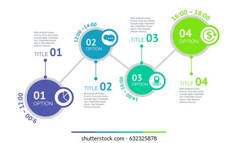 Four Circles Schedule Slide Template