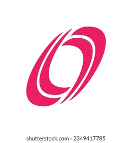 four circular lines logo. become one