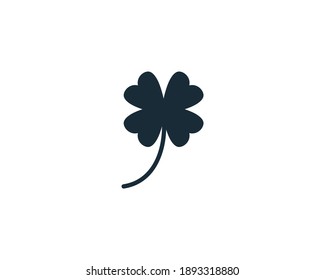 Vier Illustrationsdesign für vier Clover Icon-Vektorgrafik-Logo