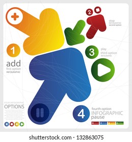 Four color arrows