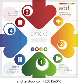 Four color arrows