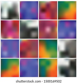 four color gradient modern light