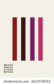 Four color minimalist abstract background