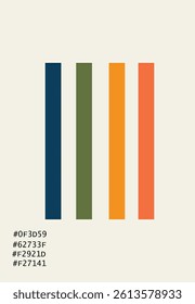 Four color minimalist abstract background