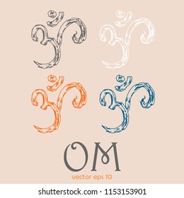 four color symbols of aum