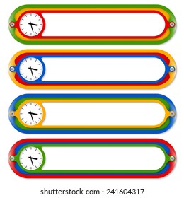 four colored frames for any text and watches
