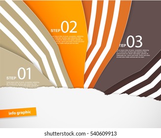 Four colored paper notes with place for your own text.