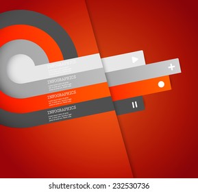 Four colored stripes with place for your own text.