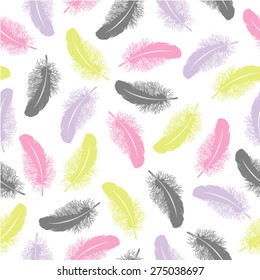 Four Colors Feather pattern