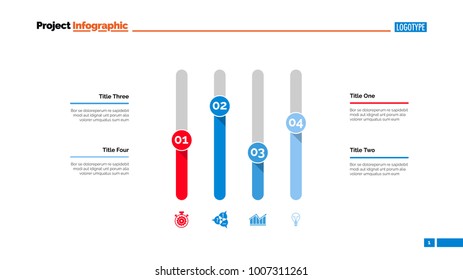 Four Columns Chart Slide Template