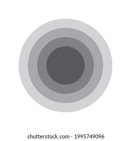 Four Concentric Circle Diagram Vector Illustration