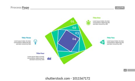 Four Concentric Squares Slide Template