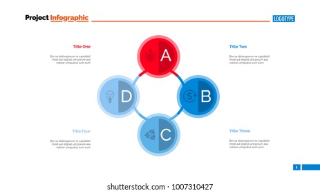 Four Connected Circles Slide Template