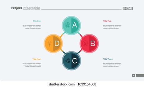 Four Connected Circles Slide Template