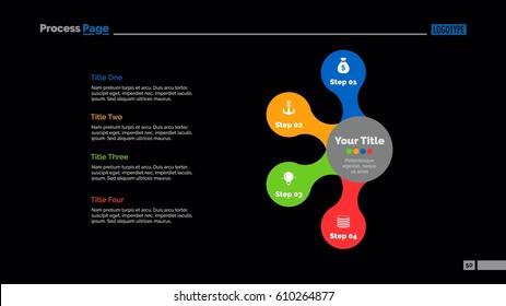 Four Connected Circles Slide Template