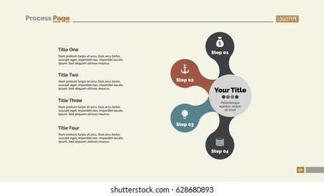 Four Connected Circles Slide Template