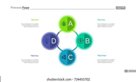 Four Connected Circles Slide Template