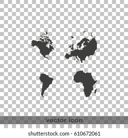 Four continents icon.