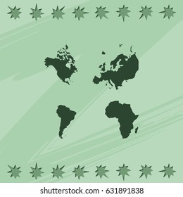 Four continents icon.