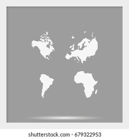 Four continents icon.