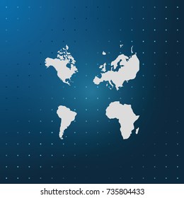 Four continents icon.