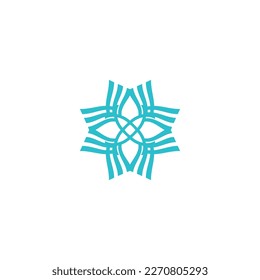 four corners luck icon logo simple luck symbol