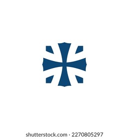 four corners luck icon logo simple luck symbol