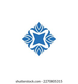 four corners luck icon logo simple luck symbol