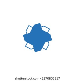 four corners luck icon logo simple luck symbol