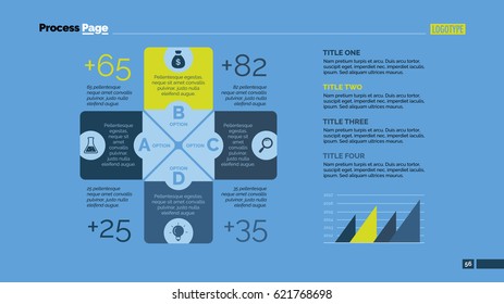 Four Cross Sides Chart Slide Template