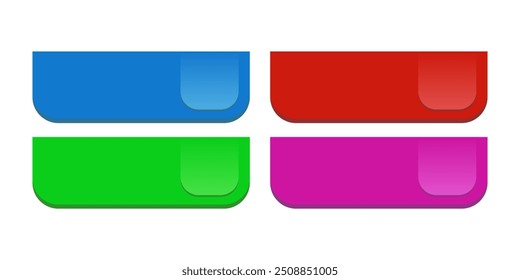 Four CTA templates set, white background.