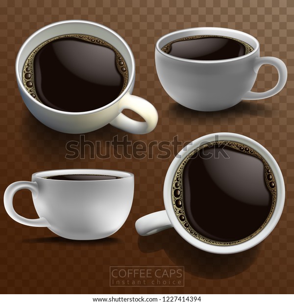 Download Coffee Cup With Kraft Holder - Front View High Angle Shot : Kraft Cup Mockup Front View Vozeli ...