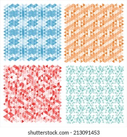 Four cute colored backgrounds
