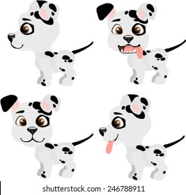 four Dalmatians