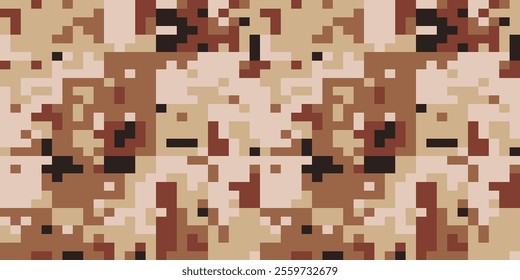 Four different colors digital camouflage military pattern for background, clothing, textile garment, wallpaper || Very easy to use, just click the camouflage pattern in color swatch