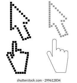 Four different styles of the cursor
