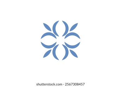 Four direction logo design vector.