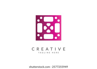 Four direction logo design vector illustration.