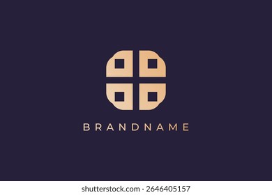 Four direction logo design vector template. Four arrow sign.