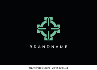 Four direction logo design vector template. Four arrow sign.