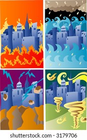 The Four Disasters (Vector)