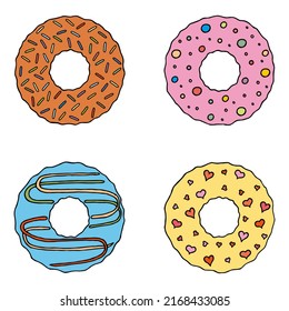 3,683 Four donuts Images, Stock Photos & Vectors | Shutterstock