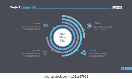 Four Doughnut Arcs Slide Template